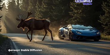 На орловских дорогах начался сезон гона (брачный период) лосей