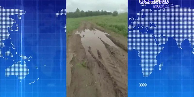 Житель Орловщины встал на колени с мольбой о нормальной дороге. Экспресс - новости.