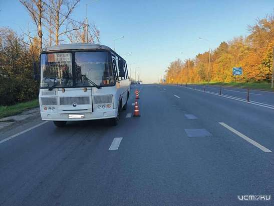 В Орле из салона маршрутки выпала пенсионерка