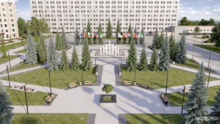 Андрей Клычков показал, как преображается площадь Содружества в Орле