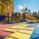 Преимущества встраиваемых уличных батутов для детских площадок