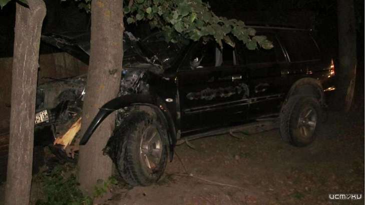 В Орловской области молодой водитель на внедорожнике угодил в дерево