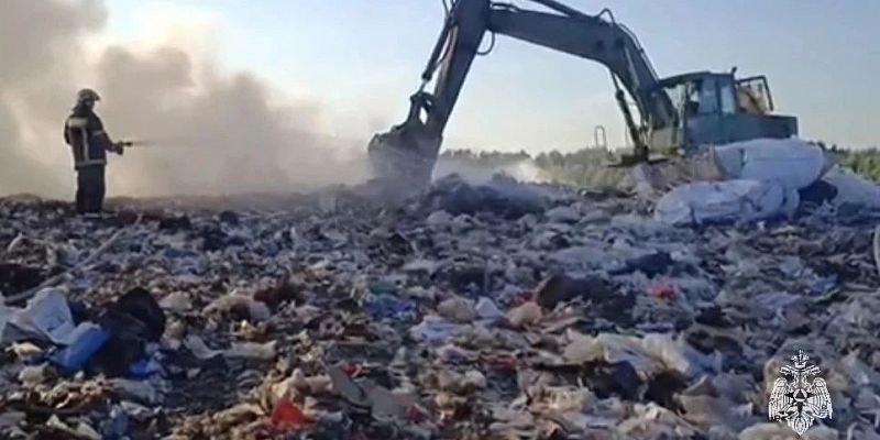 Мценский полигон ТБО остаётся угрозой для жителей — задымление не ликвидировано
