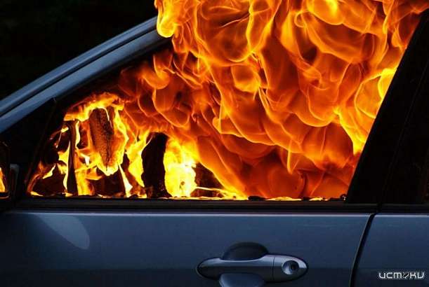 В д. Жилино сгорела иномарка