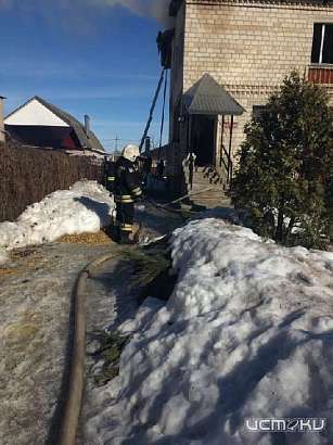 В Орле горел жилой дом 