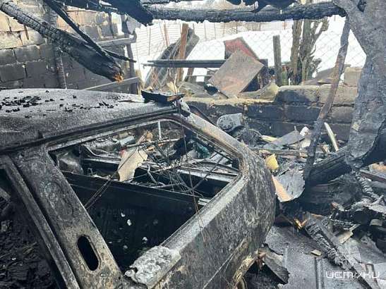 В п. Долгое в гараже сгорел пенсионер