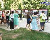 В Городском парке культуры и отдыха на днях открылась выставка, посвященная Петру Первому.