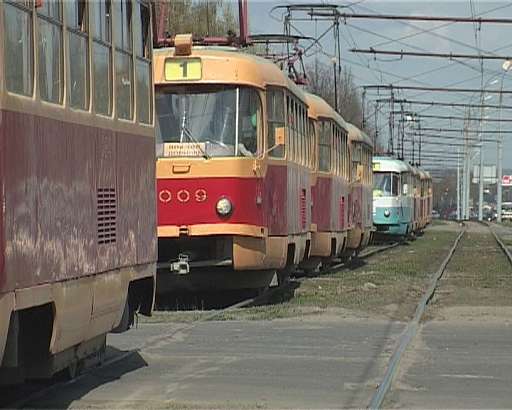 Авария остановила трамваи