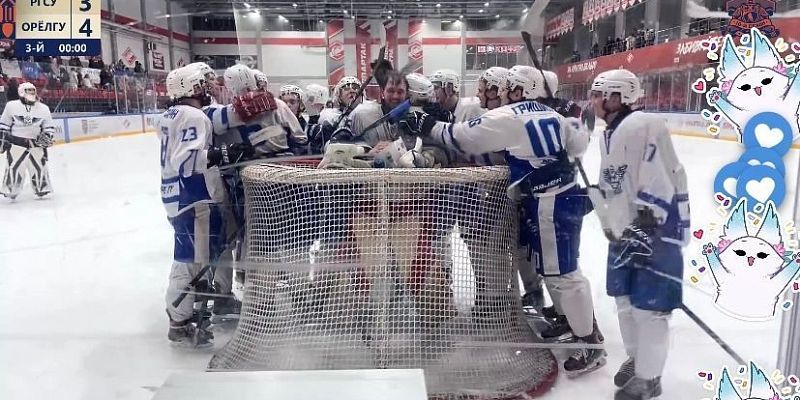 Орловские хоккеисты смогли увезти заветные очки из Москвы