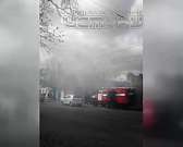 Возле 1-й Посадской горит дом. Видео