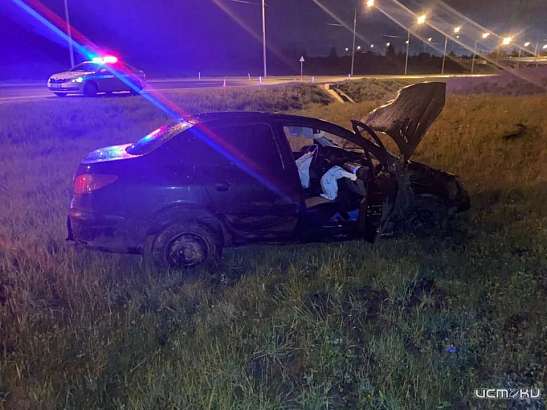 Орловчанка пострадала после опрокидывания в кювет