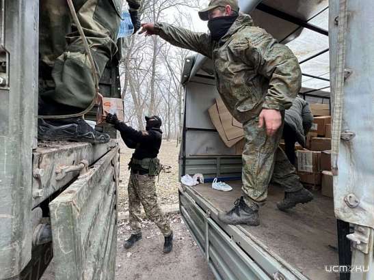 Орловчане передали гуманитарный груз весом 2 тонны бойцам, участвующим в СВО