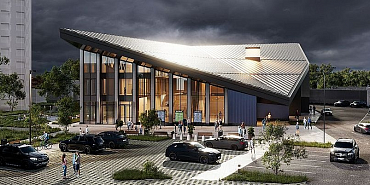 Появились картинки как будет выглядеть молодежный клуб "Полет".