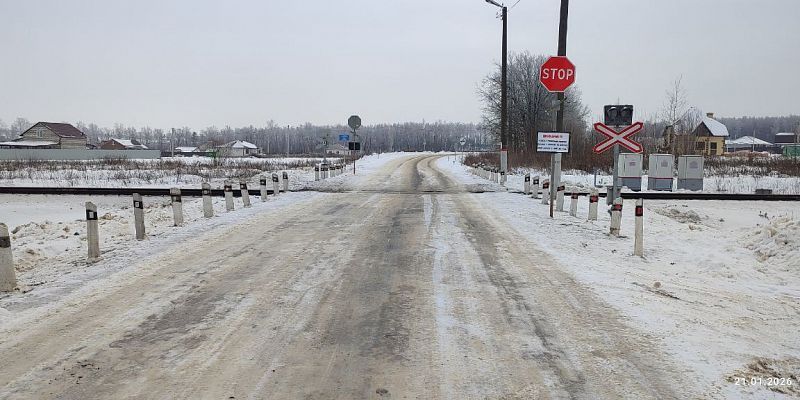 Движение автомобилей на переезде в Орловской области будет ограничено 22 января на время ремонта