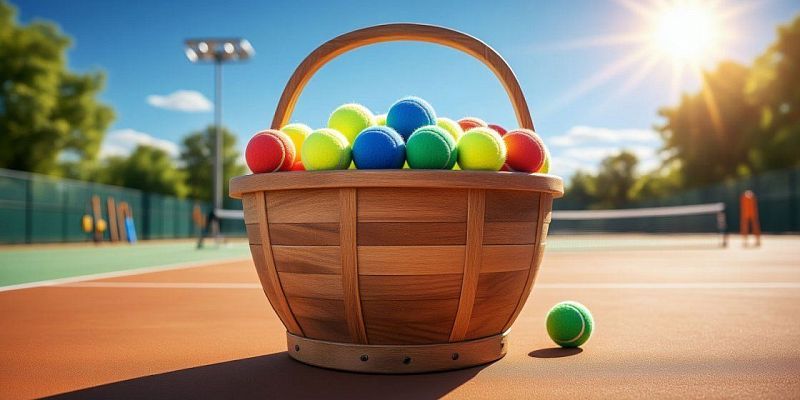 спорт теннис Что такое корзины для теннисных мячей и зачем они нужны