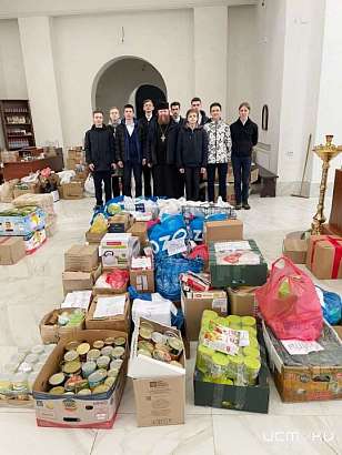 Орловская епархия отправила 10 тонн гуманитарной помощи для беженцев