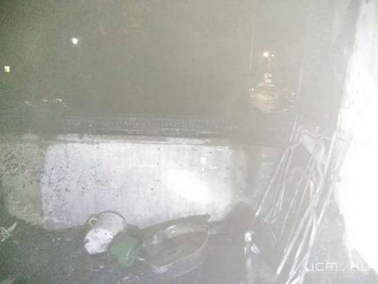 В доме на Московском шоссе горел балкон квартиры