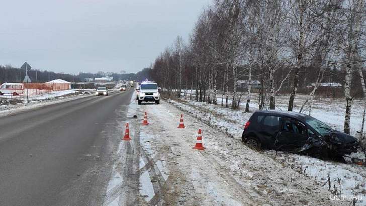 Под Орлом женщина на «Мицубиси» врезалась в дерево