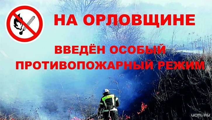 На Орловщине введён особый противопожарный режим