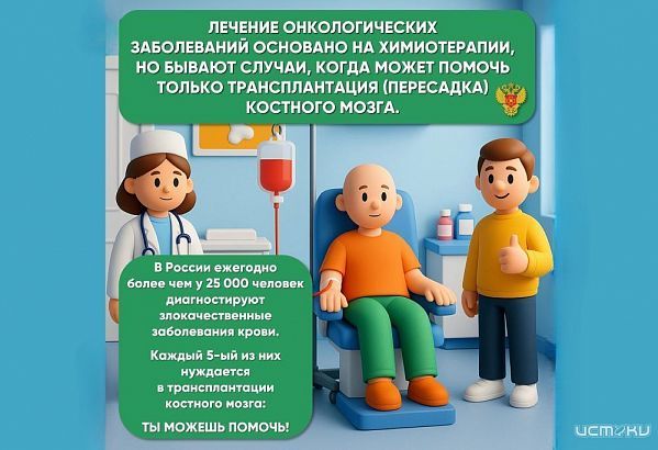 Более двух тысяч орловчан могут стать донорами костного мозга
