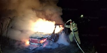 Вчера в Шаблыкинском районе загорелся автомобиль 