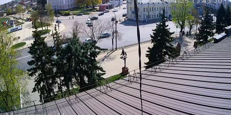 В Орле камера зафиксировала очередное ДТП