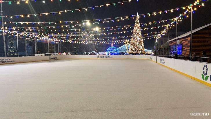 За месяц каток в центре Орла посетили 18 тысяч человек