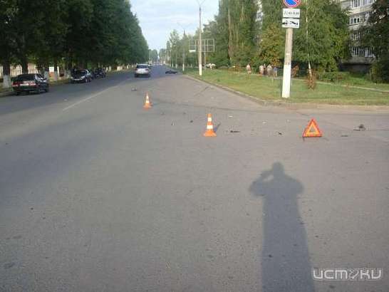 В Ливнах иномарка сбила мотоциклиста