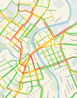 В канун праздника Орел замер в пробках