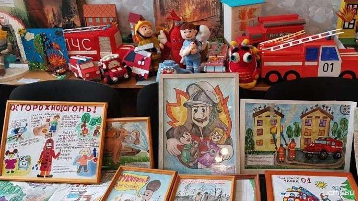 Орловские дети нарисовали пожар 