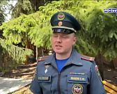 Пожар в торговом павильоне