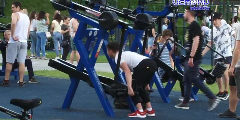 В детском парке Орла установили 23 тренажёра и 26 турников