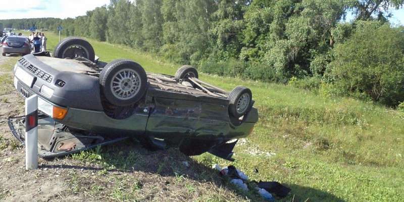 ДТП из-за опасного разворота: на трассе Орел — Брянск перевернулся «Ауди» 