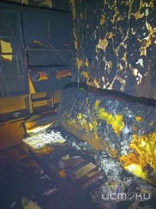 В Орле на ул. Комсомольской горела квартира