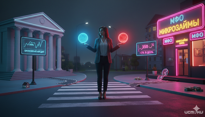 Микрозайм или банковский кредит: в чём реальная разница и когда выбрать МФО