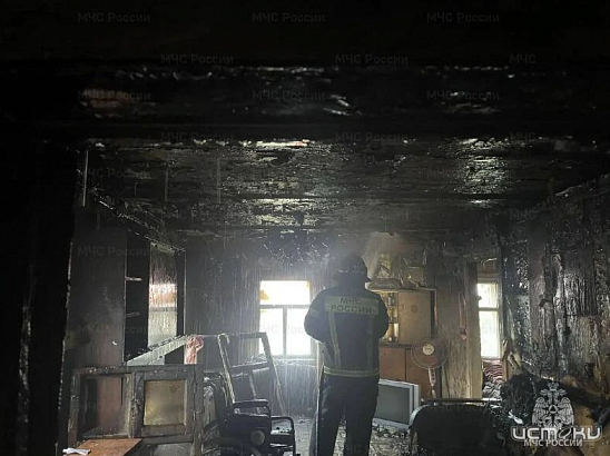 В деревне Овсянниково Орловского округа накануне горел жилой дом 