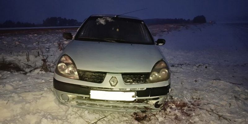 С орловской трассы в кювет улетел автомобиль с двумя женщинами