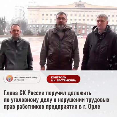 Глава СК России поручил доложить по уголовному делу о нарушении трудовых прав работников орловского аэропорта 