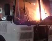 Полыхавшая в Орле маршрутка попала на видео
