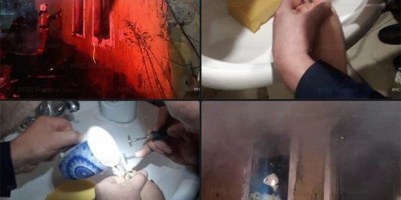 Орловские пожарные тушили возгорание в нежилом доме, а спасатели освободили девушку от кольца 