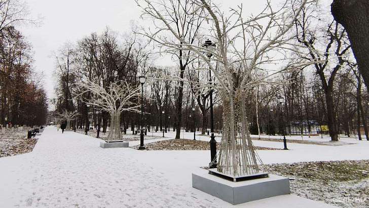 Фотофакт: горпарк Орла начал преображаться к Новому году