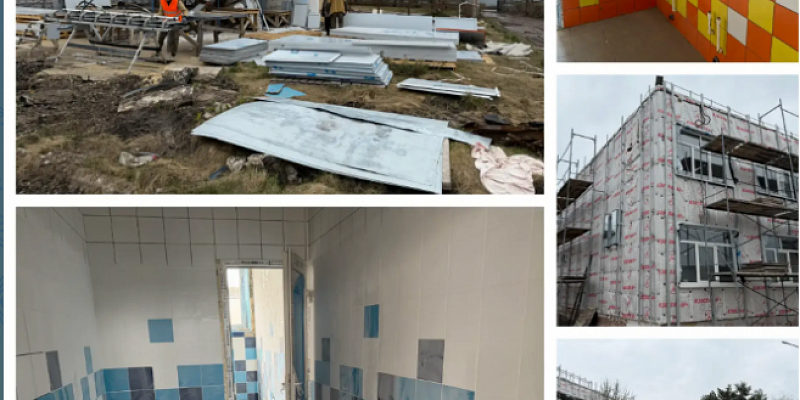 На Орловщине продолжается капитальный ремонт Образцовской школы 