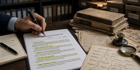 5 пунктов договора на генеалогическое исследование, которые решают всё