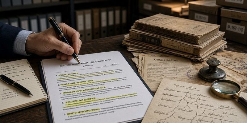 5 пунктов договора на генеалогическое исследование, которые решают всё