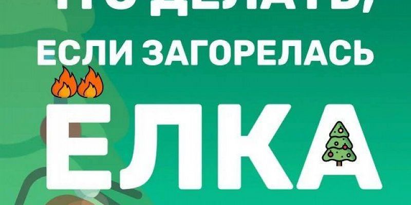Что делать, если елка загорелась?