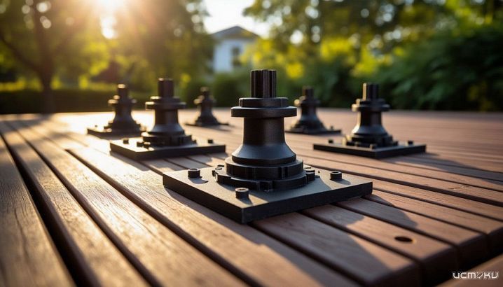 Регулируемые опоры для лаг под доску ДПК: разбираемся в особенностях