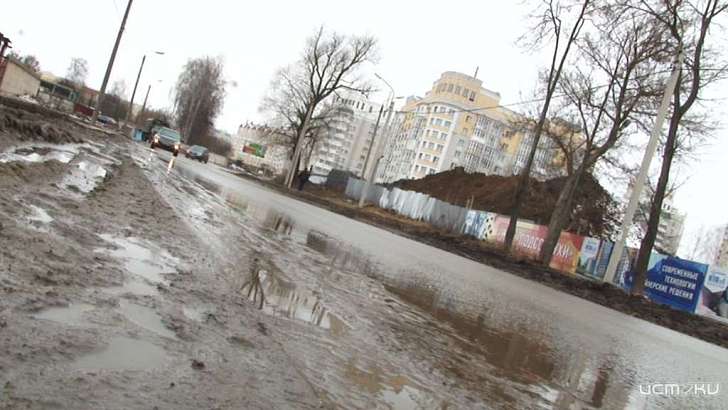 В Орле до сих пор не привели в порядок дорогу к Новой Ботанике