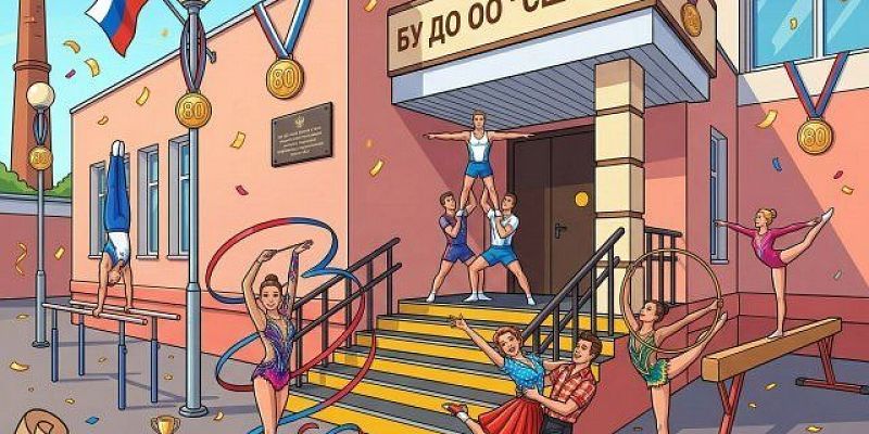 Спортивной школе гимнастики и акробатики г. Орла 80 лет