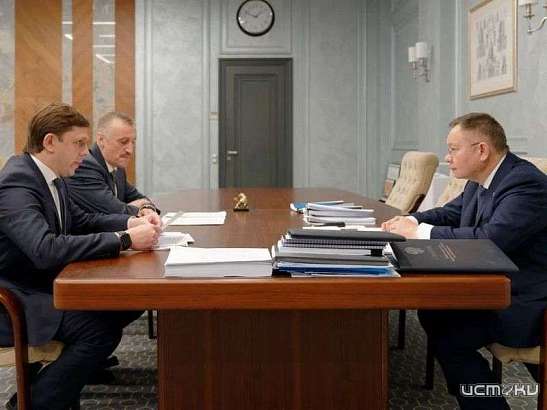 Клычков с главой Минстроя России обсудил строительство орловского «Титаника»