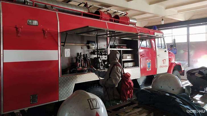 Орловские пожарные машины начали дезинфицировать